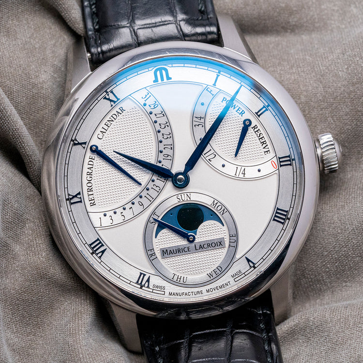 2018 Maurice Lacroix Masterpiece Moon Retrograde Calendar