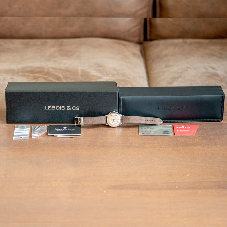 2023 Lebois & Co Heritage Chronograph Pulsation Salmon