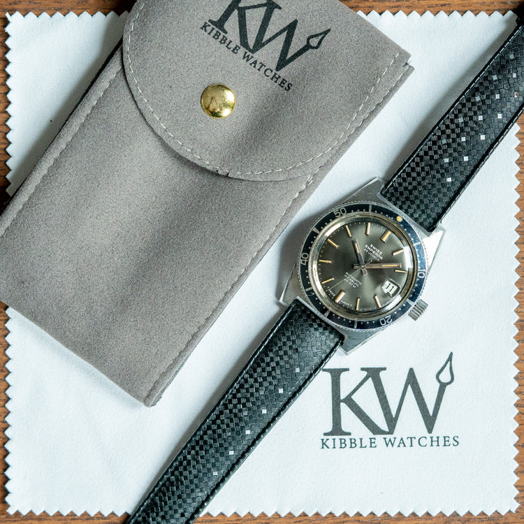 1970s Swiss Emperor Smoke Dial Automatic 38mm Skin Diver