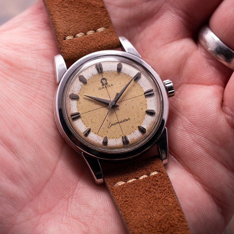 1956 Omega Seamaster Manual Cal. 420 Waffle Dial 2759-10