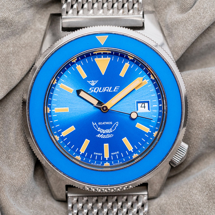 2018 Squale Matic 60 Blu Puro Gnomon Special Edition 44mm