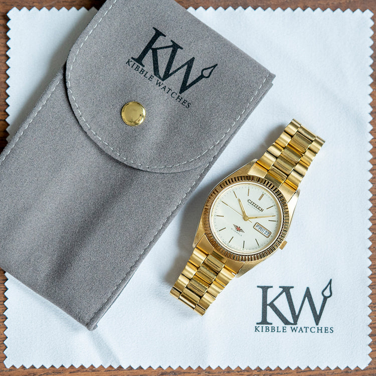 1980s Citizen Eagle 7 Yellow Gold Plated Automatic 36mm