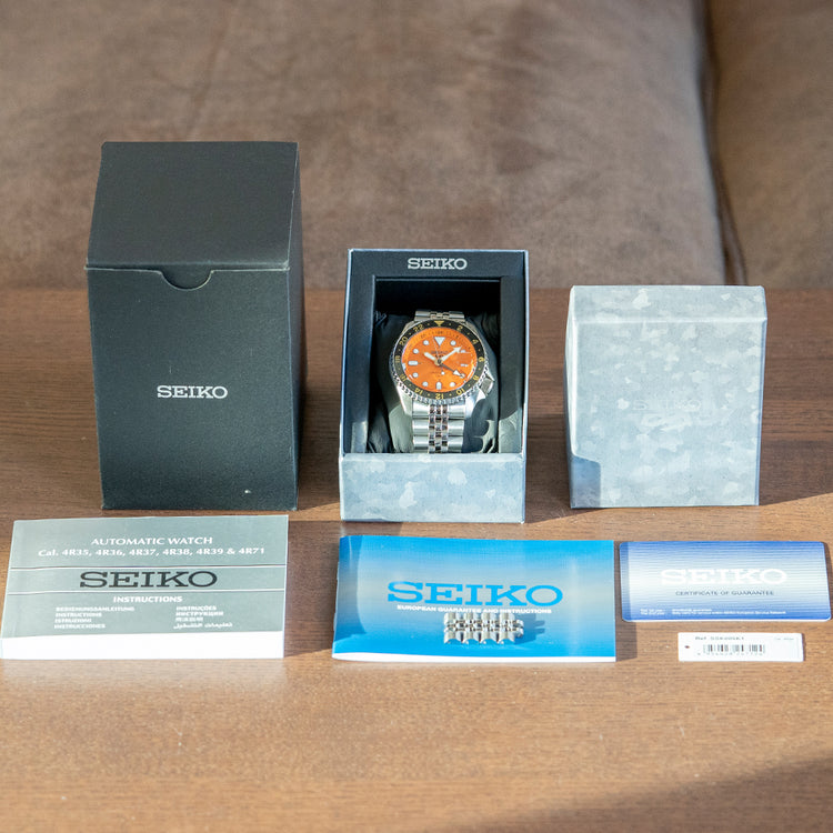 2022 Seiko 5 Sports Orange GMT Automatic SSK005K1