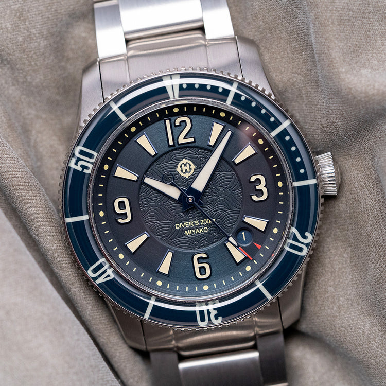 2023 HELM Miyako Blue Automatic Diver 41mm on Bracelet