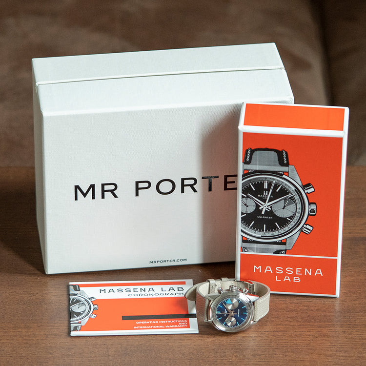 2022 Massena LAB Uni-Racer 'Cruise' Blue Dial 39mm