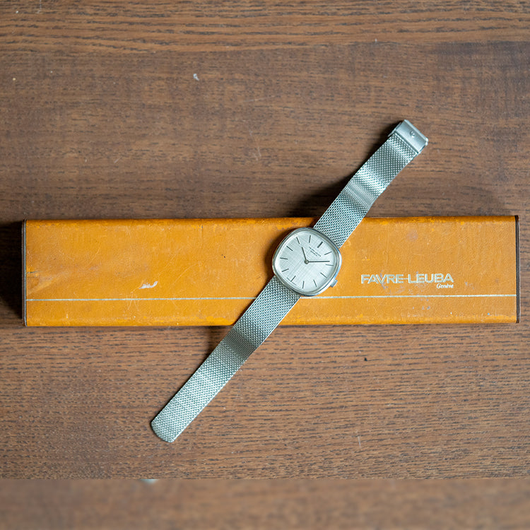 1960s Favre-Leuba Geneve Manual "Ellipse" on Bracelet