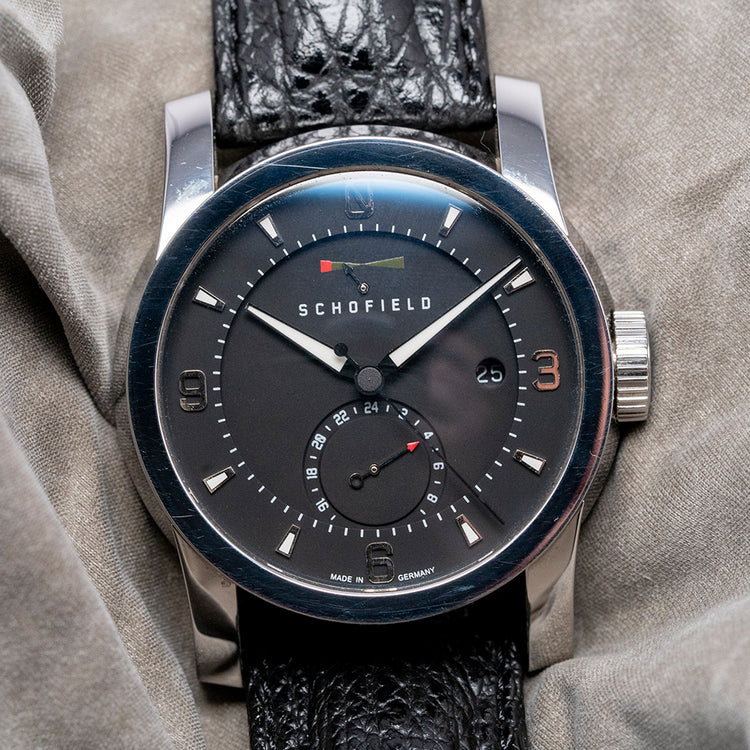 2012 Schofield Signalman GMT Polished Limited Edition 44mm