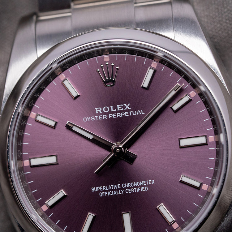 2016 Rolex Oyster Perpetual 34mm 'Red Grape' 114200