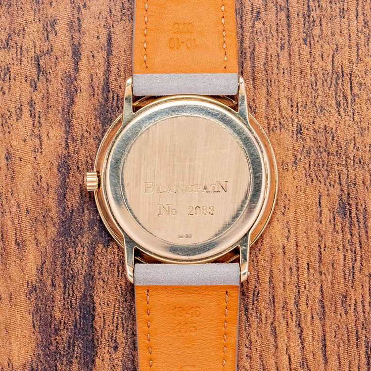 1990s Blancpain Villeret Automatic Date 34mm 18ct Gold