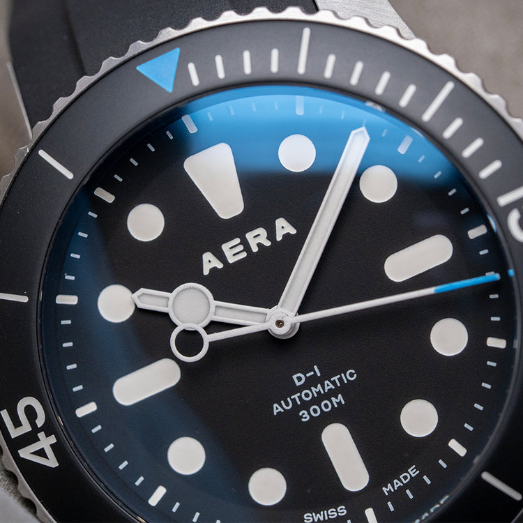 2025 Aera D-1 Diver Black Dial Automatic 300M 44mm