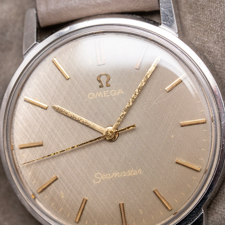1966 Omega Seamaster Linen Dial Manual 34mm 135.011