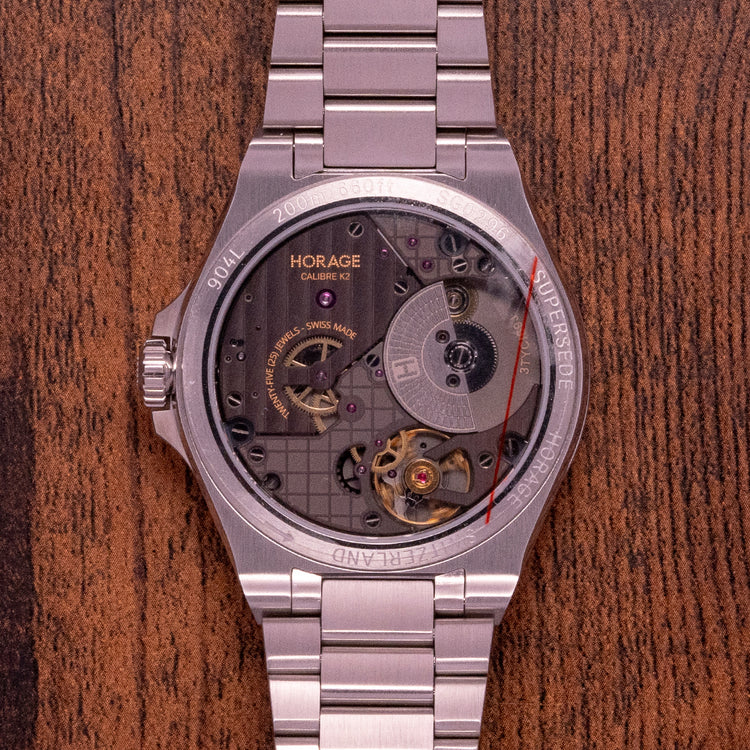 Unworn Horage Supersede Atoll Blue Platinum Micro-Rotor