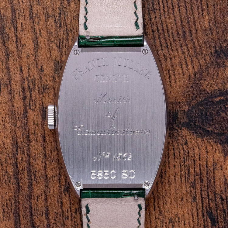 2016 Franck Muller Cintrée Curvex Green Automatic 5850
