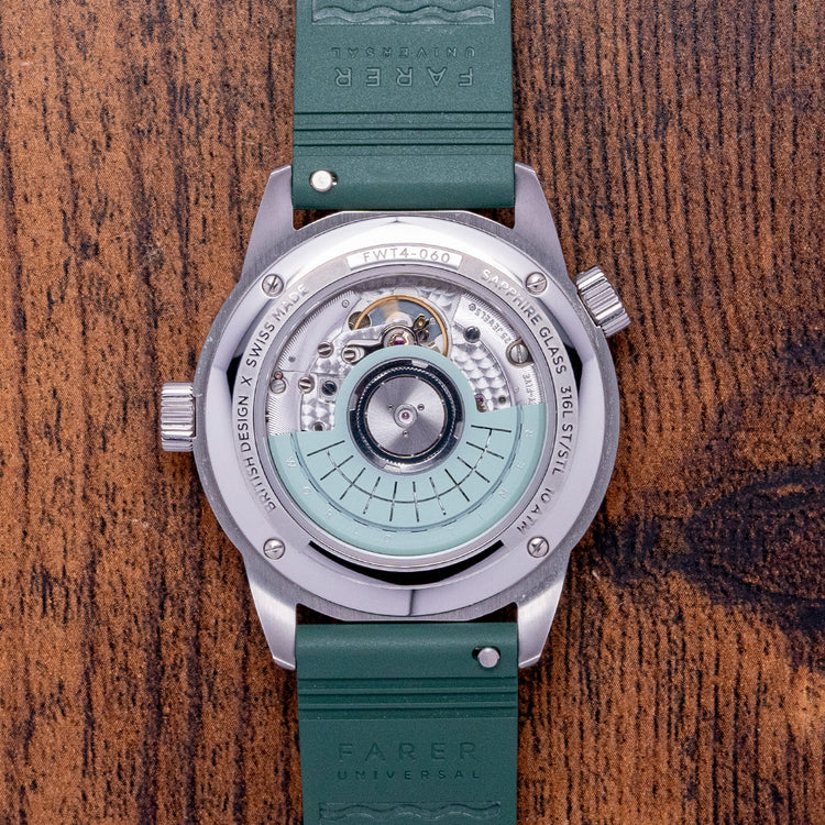 2024 Farer Foxe World Timer Green with Bracelet Automatic