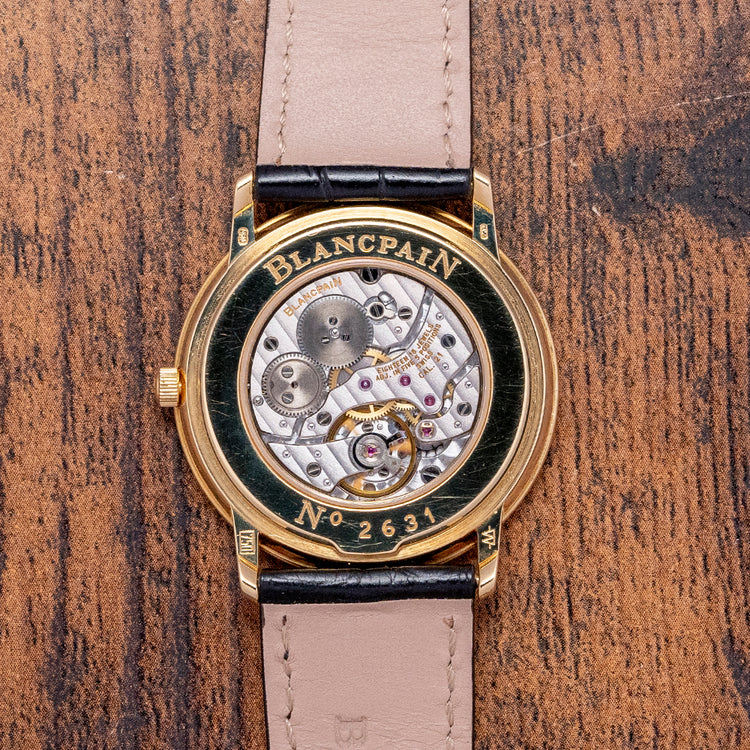 1990s Blancpain Villeret 18ct Yellow Gold 34mm 0021-1418