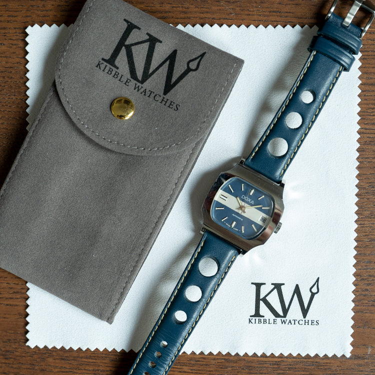 1970s Near New Old Stock Doxa Automatic Blue Dial