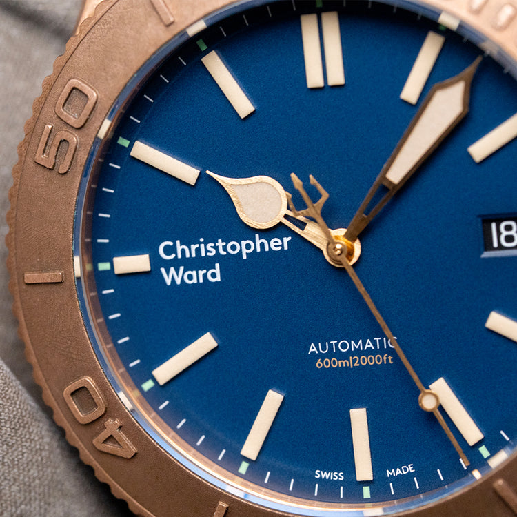 2020 Christopher Ward C60 Trident Pro 600 Bronze 43mm