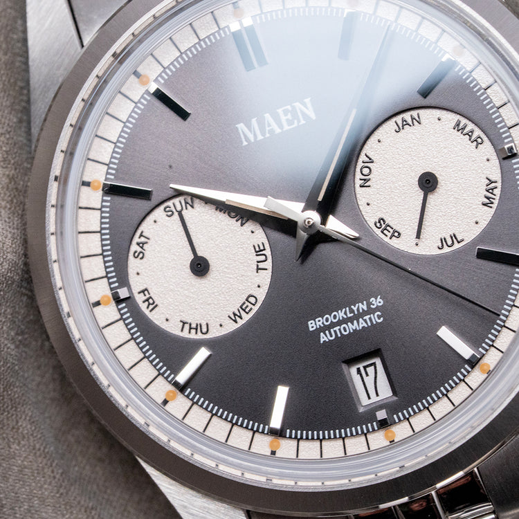 2023 Maen Brooklyn 36mm Triple Calendar Automatic