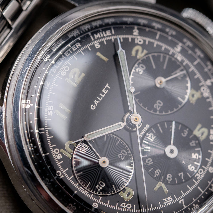 1960s Gallet 'Jim Clark' Multichron 12 Chronograph EP40 35mm