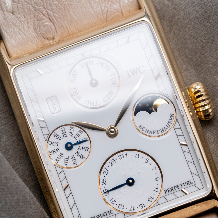 1990s IWC Novecento Perpetual Calendar Automatic 18ct Gold 3545