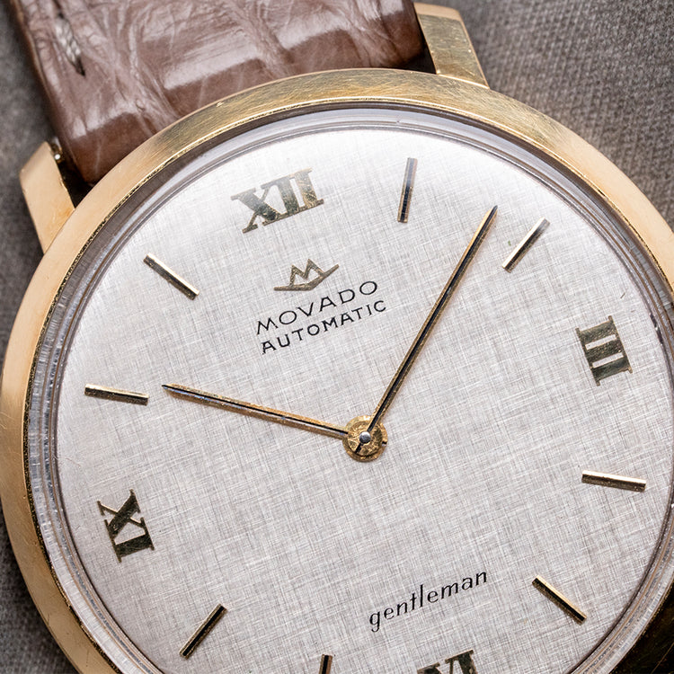 1960s Movado 'Gentleman' 18ct Gold Micro-Rotor Cal. 230 34mm