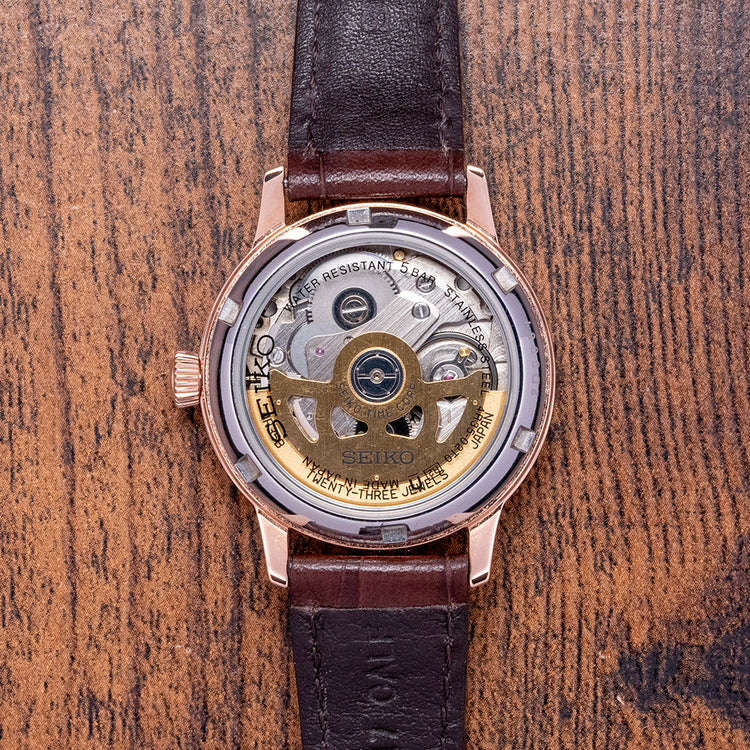 2023 Seiko Presage 34mm Automatic Rose Gold SRP852J1