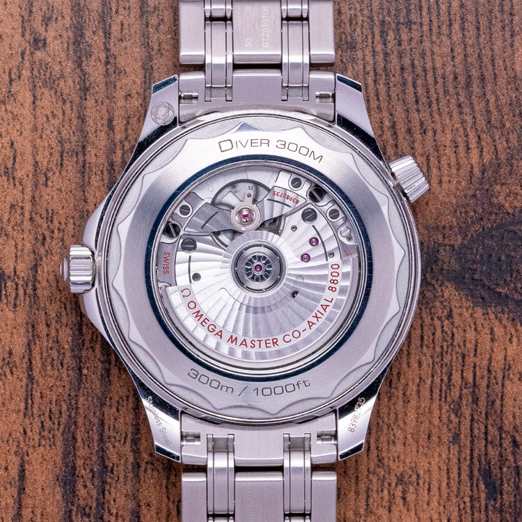 2022 Omega Seamaster 300M Green Bracelet & Rubber 210.30.42.20.01.001