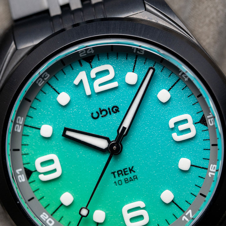 2025 UBIQ TREK CoralGlow Dial Mechaquartz Titanium 38mm