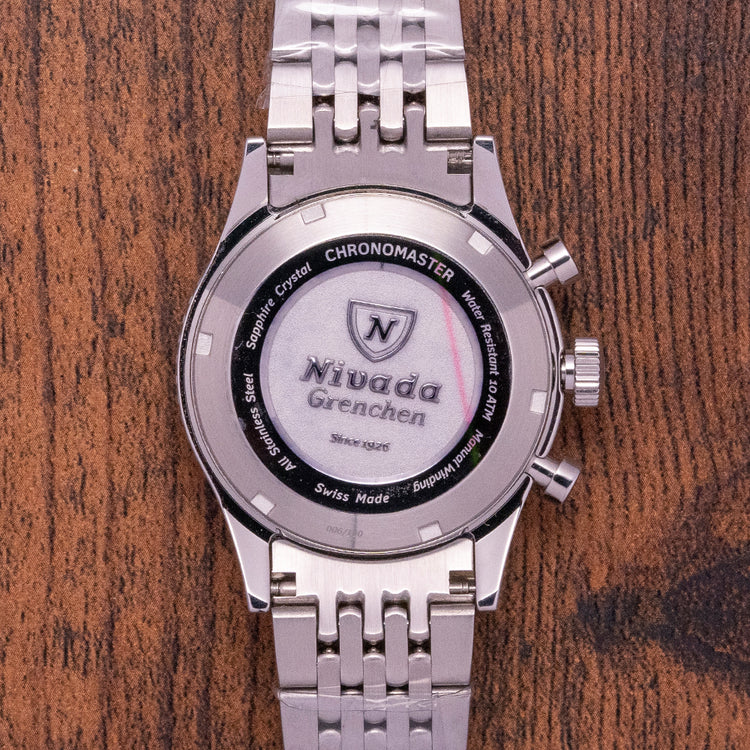 Unworn Nivada Grenchen x Analog:Shift Chronomaster 'Big Eye'