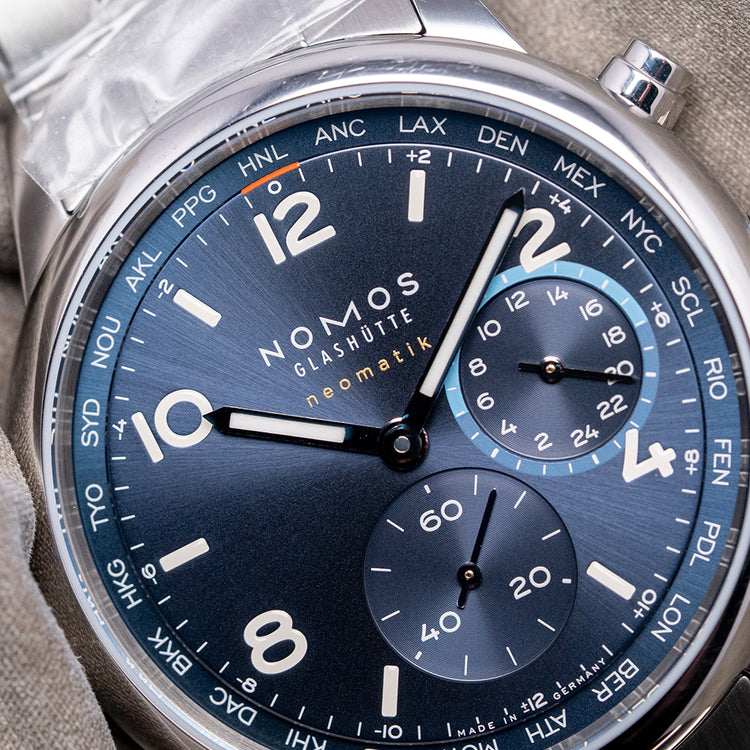 2025 Nomos Club Sport Neomatik Worldtimer Blue 40mm 790