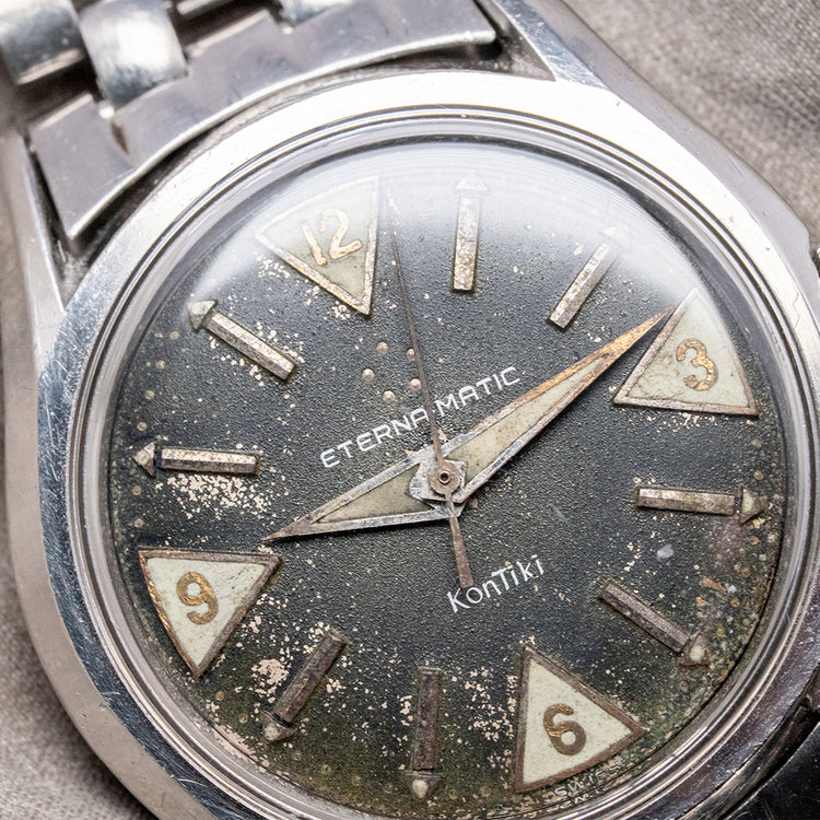 1960s Eterna KonTiki Automatic No-Date Tropical 34mm 130T