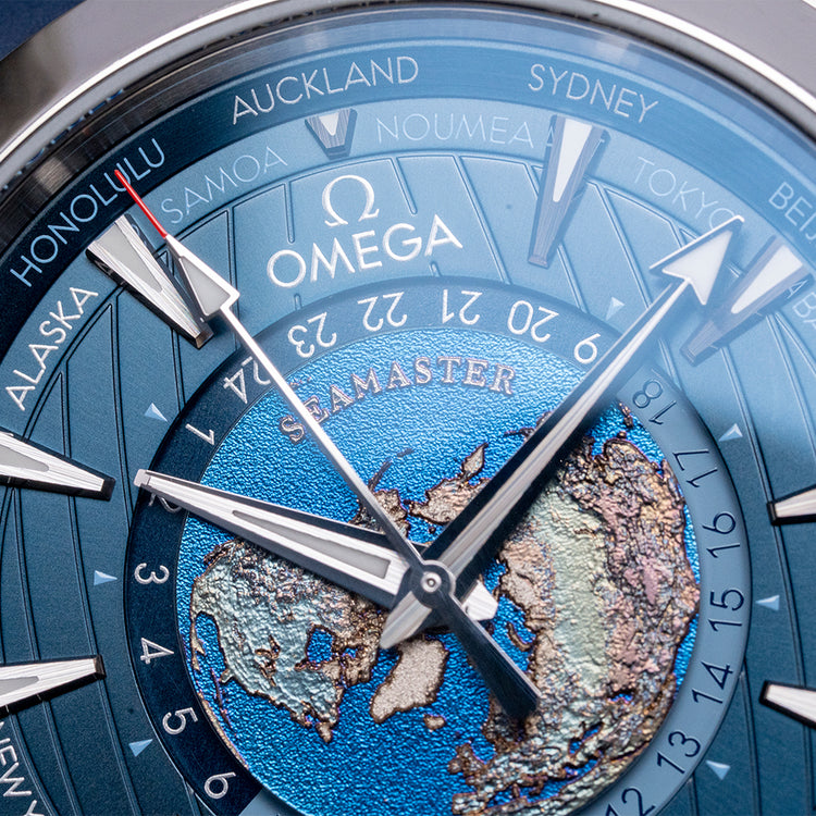 2024 Omega Aqua Terra 150M GMT Worldtimer 43mm 220.12.43.22.03.001