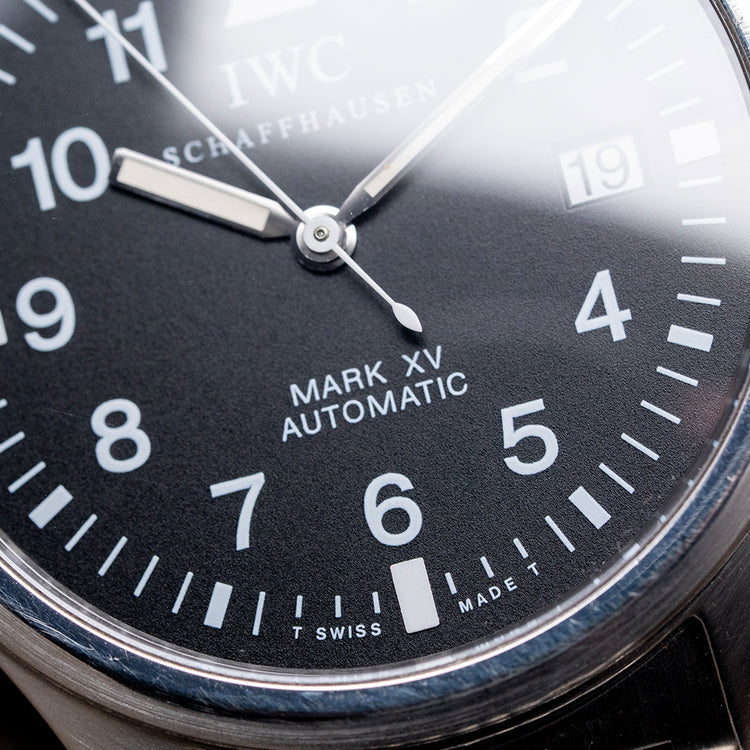 1990s IWC Pilot Mark XV Tritium on Bracelet 38mm IW325301