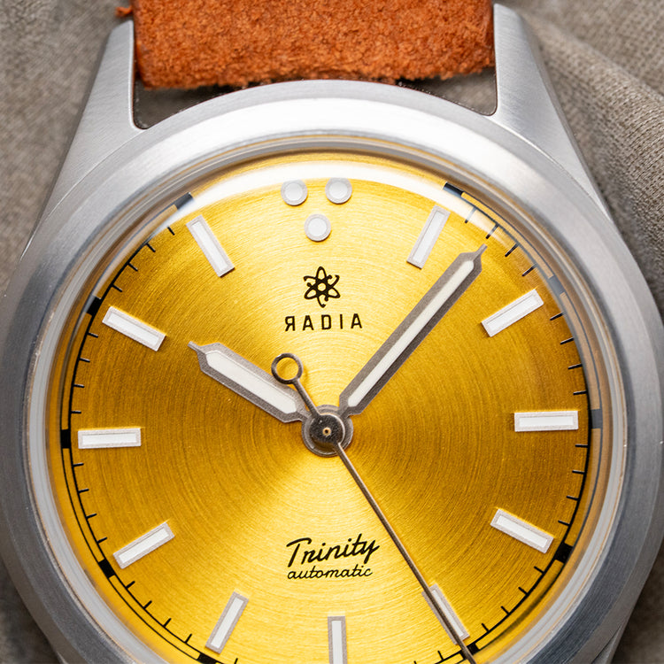 2025 Radia Trinity Yellow Sunburst Dial Automatic 38.5mm