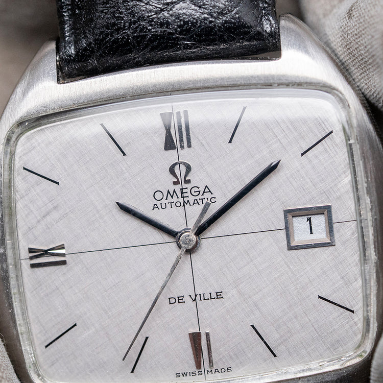 1969 Omega De Ville Automatic Linen Dial 162.047 "TV" 36.5mm