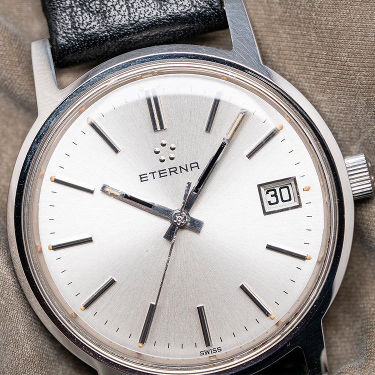 1977 Eterna Date Manually Wound Presentation Watch 35mm