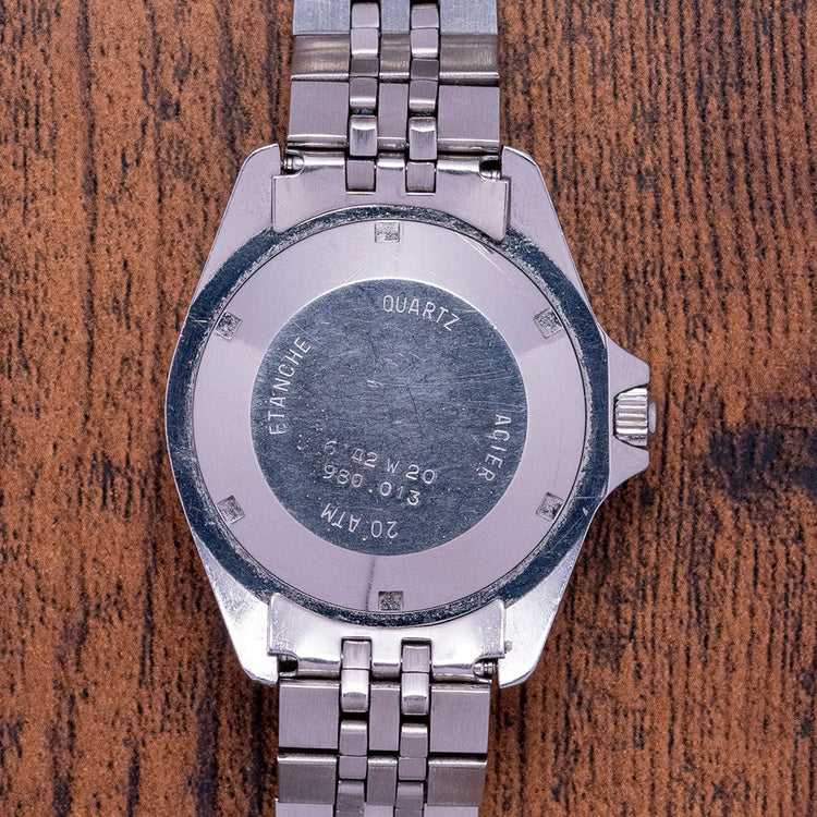 1980s Heuer 1000 Series Quartz 38mm on Bracelet 980.013