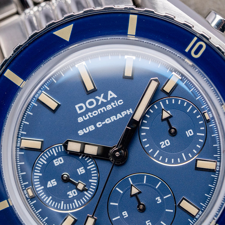 2020s DOXA SUB 200 C-Graph 'Caribbean' Blue 45mm