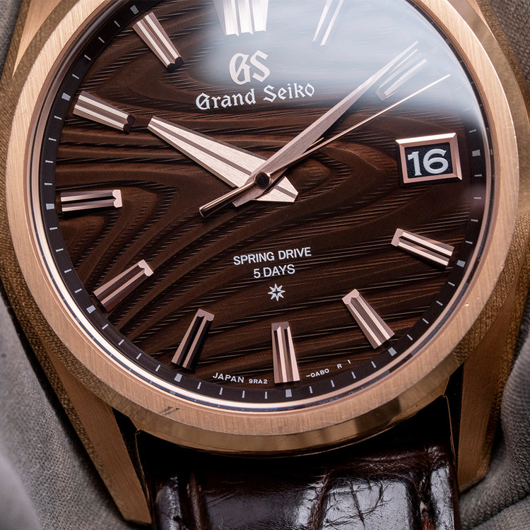 2022 Grand Seiko 18ct Rose Gold 'Tree-Rings' SLGA008J 40mm Limited