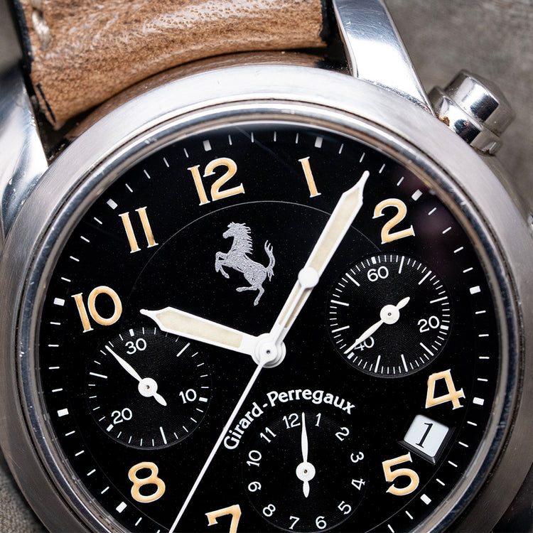 1990s Girard-Perregaux Ferrari Auto Chronograph 38mm 8020