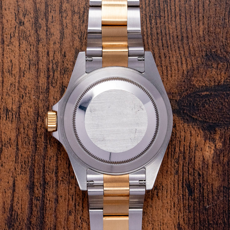 2005 Rolex Submariner Steel & Gold Black 16613LN Full Set