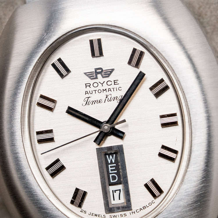 1970s Royce Time King Automatic on Bracelet 37mm