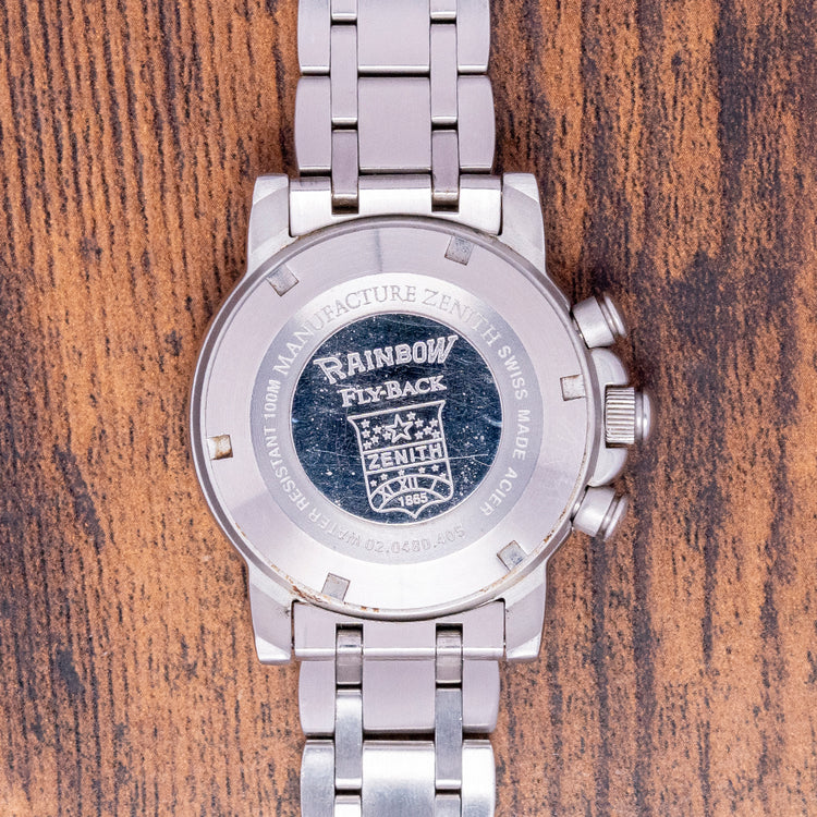 1990s Zenith El Primero Rainbow Flyback 40mm 02.0480.405