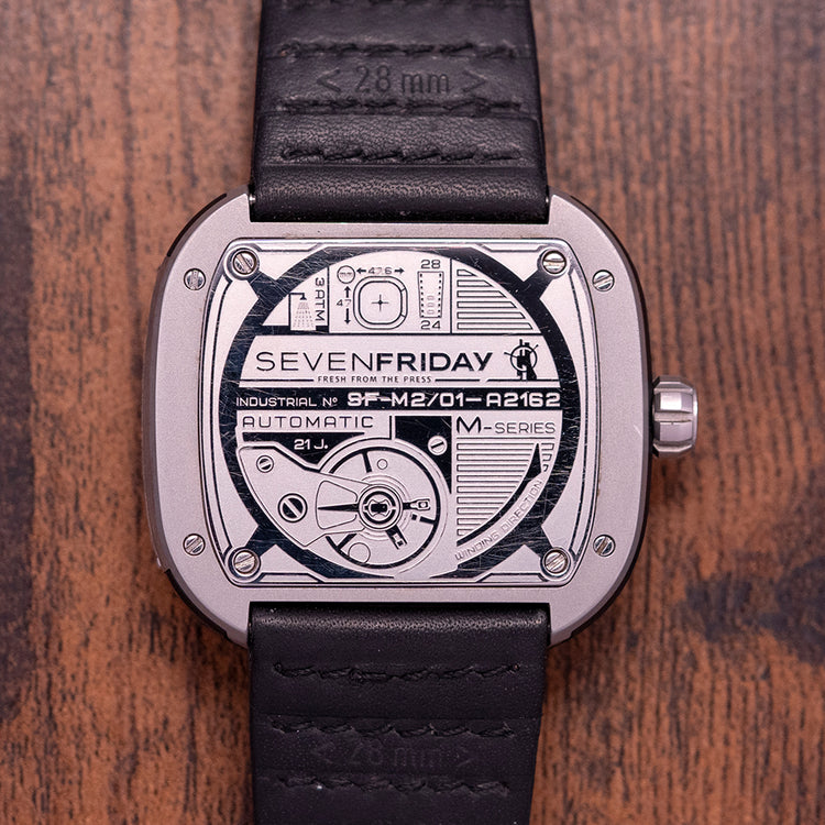 2010s SevenFriday M2/01 "Jump Hour" Black Automatic