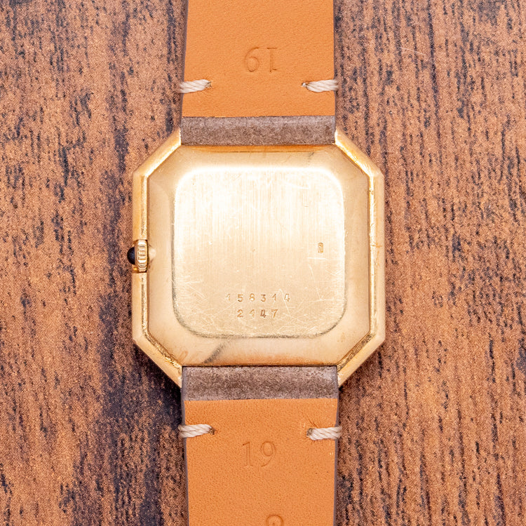 1980s Chopard Geneve Step Case 18ct Gold Dress Watch 2147