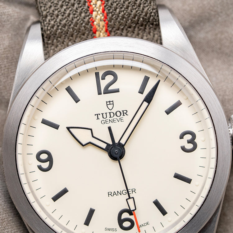 2025 Stickered Tudor Ranger 39mm Beige Dial on Tudor NATO 79950
