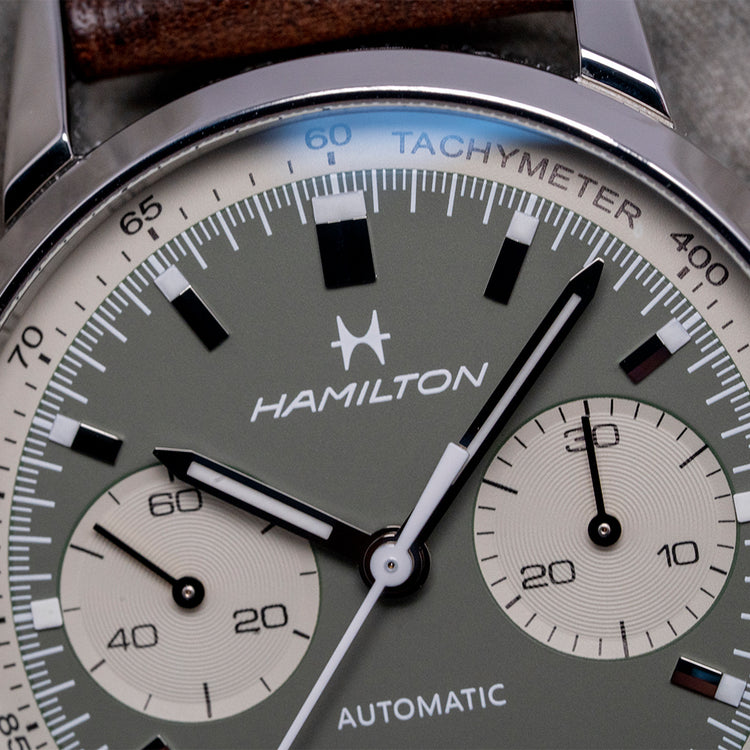 2021 Hamilton Classic Instra-Matic Auto Chrono Green 40mm