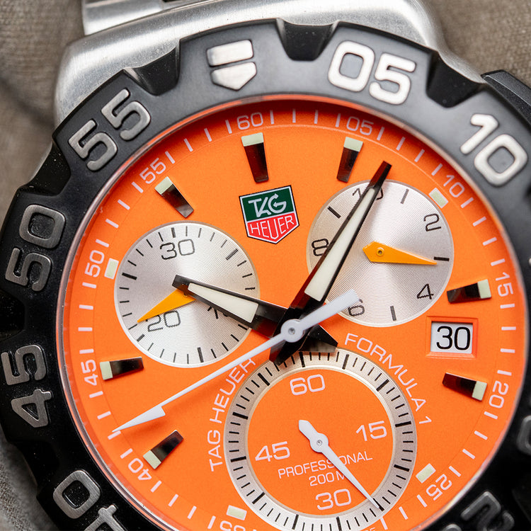 2010s TAG Heuer Formula 1 Chronograph Orange 41mm CAH1113