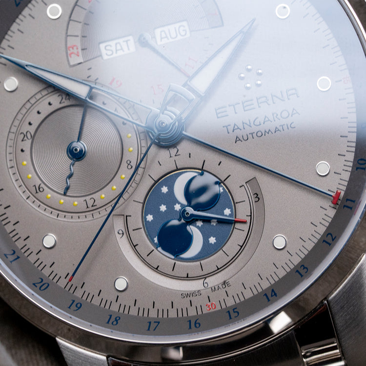 2014 Eterna Tangaroa Triple Calendar Moonphase Chrono 42mm