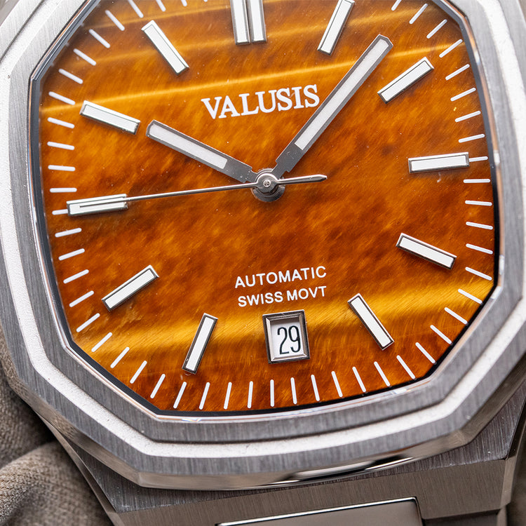 2026 Valusis Volt Tiger Eye Automatic 40mm on Bracelet